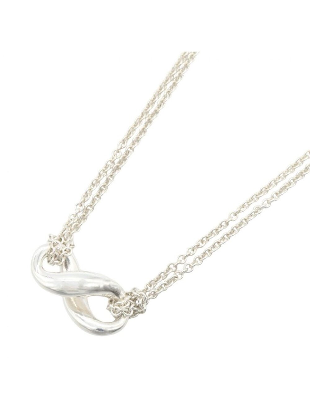 Tiffany & Co Necklace Infinity Neck 38.5 925 Sterling Silver